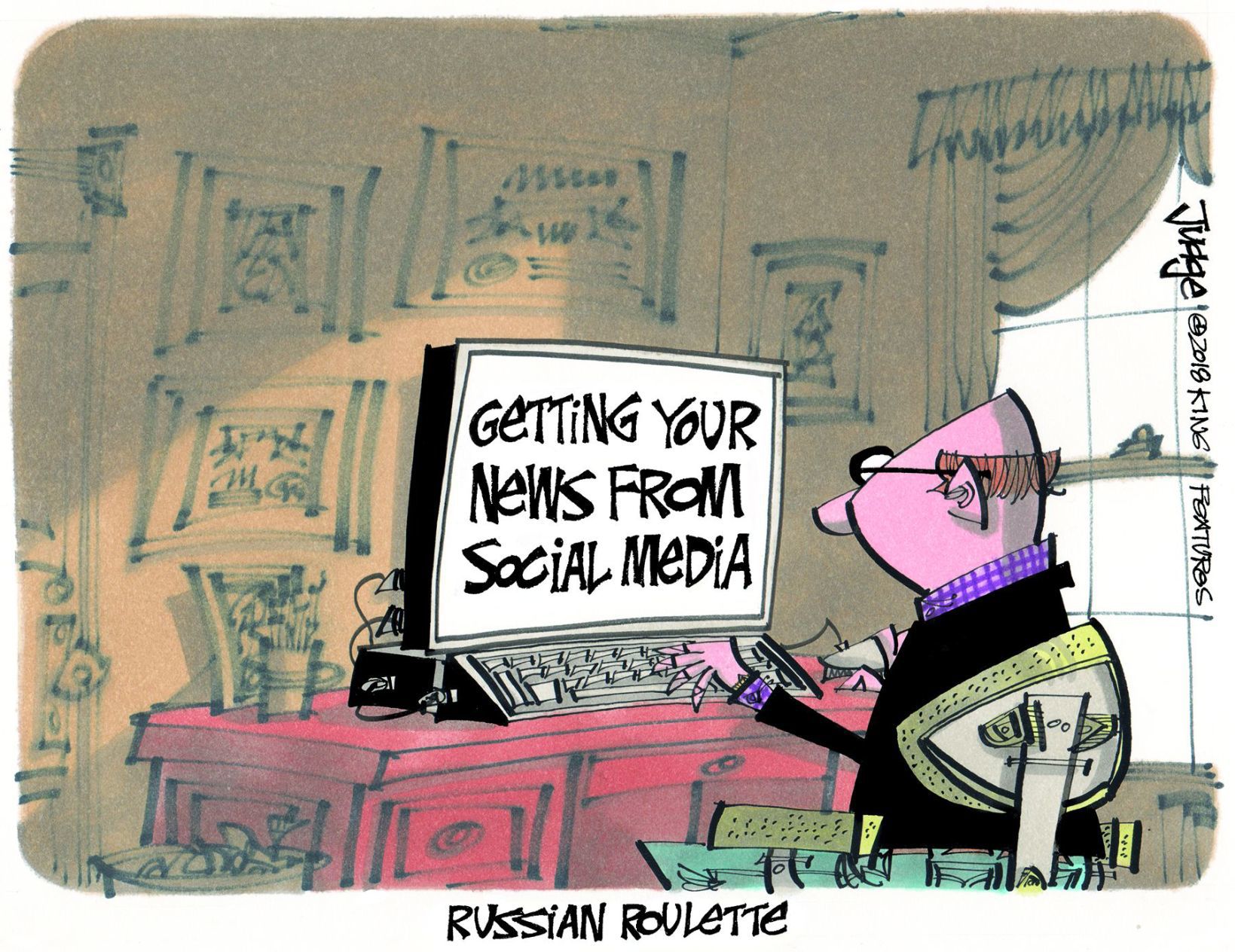 Social media news like Russian roulette